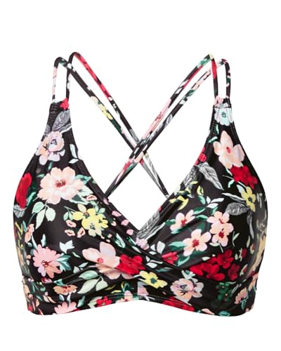 Image of Holipick Women's Twist Front Bikini Top | Removable Pads, Adjustable Straps, V Neck, Full Lining, Breathable Fabric for Beach, Pool, and Vacation