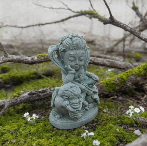 Estatua de Buda de piedra para acuario y decoración zen miniatura 3