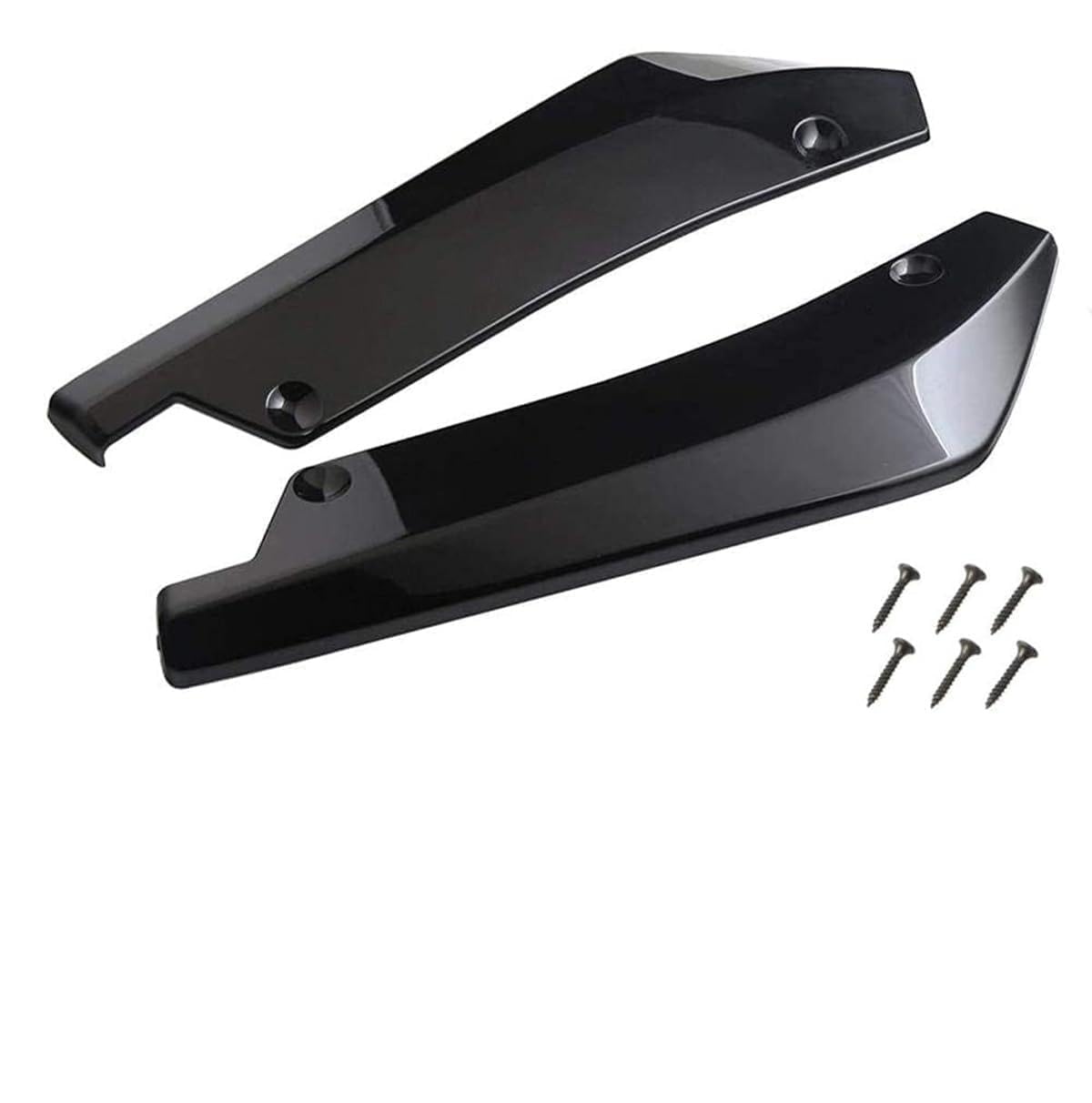 Msmdg A/Black 2Pcs Cr Rer Bumper Lip Diffuser For Lf Romeo Giuliett (Typ 940) Qv, Cr Modified Rer Bumper Cnrd Diffuser Spoiler Lip Splitter Fins Protector,