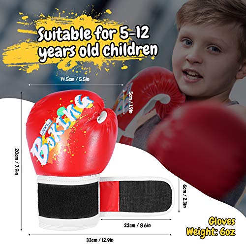 image for Kids Boxing Gloves, SKL Boxing Gloves for Kids Boys Girls 3-15 Junior 