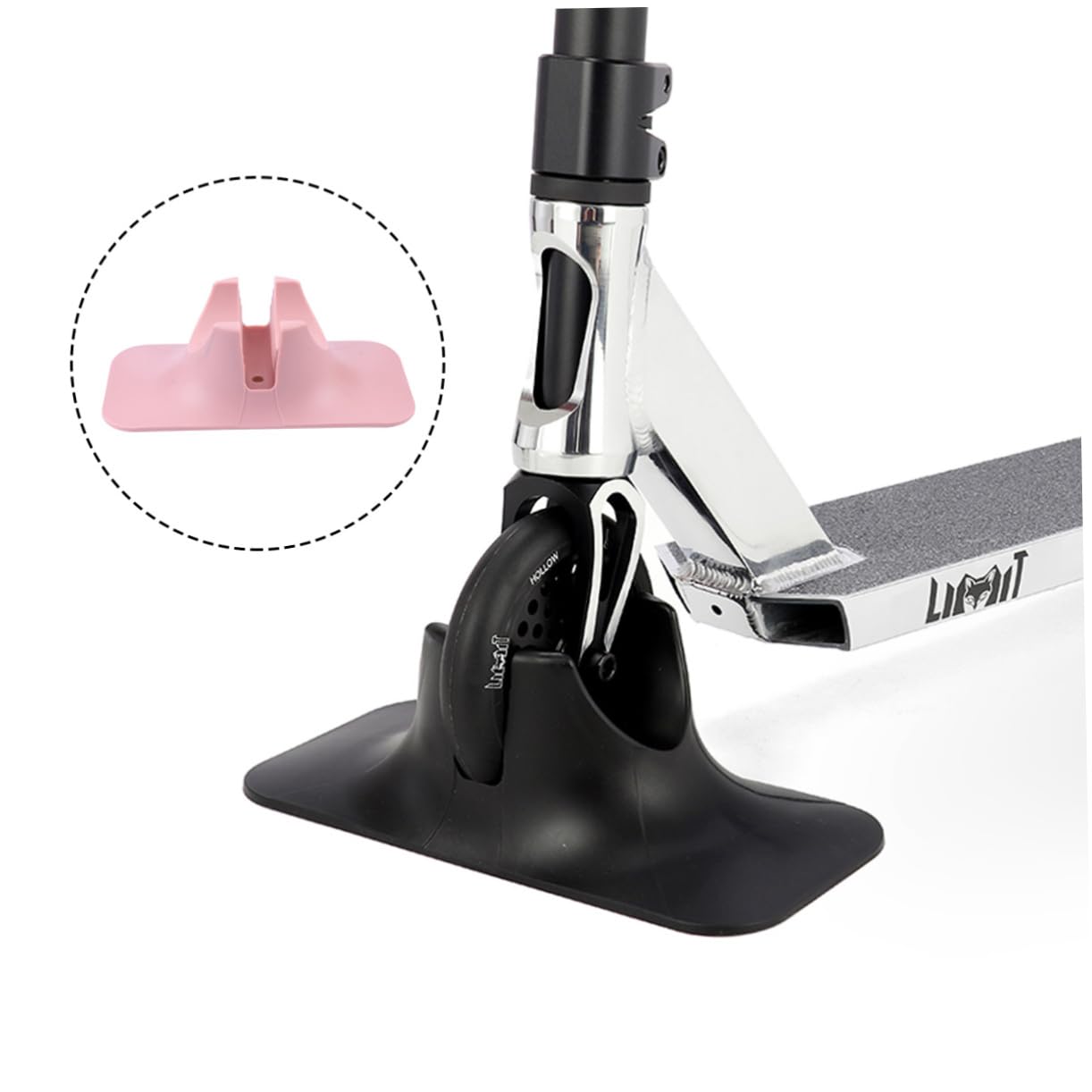 Soporte para Patinete de Abs para Estacionamiento, Compatible Pro Scooter y Kick Scooter, Soporte Estable para Garaje y Suelo, Incluye