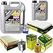 Produktbild QR-PARTS 69348170 Filter Set Inspektionspaket 6 Liter Liqui Moly Motoröl Top Tec 4100 5W-40 MANN-FILTER Innenraumfilter Kraftstofffilter Luftfilter Ölfilter