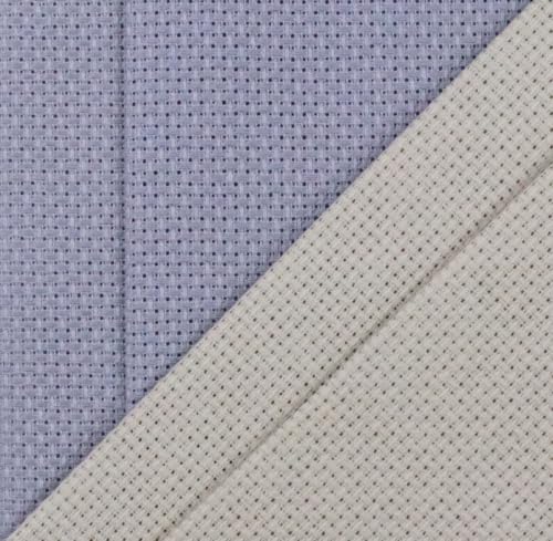 Image of KCS 4 /6 pc of 12 inch x 18 inch(30cmx45cm) 16 Count Cotton Aida Cloth Cross Stitch Fabric (4 pc,Pearl Grey+Light Steel Grey)