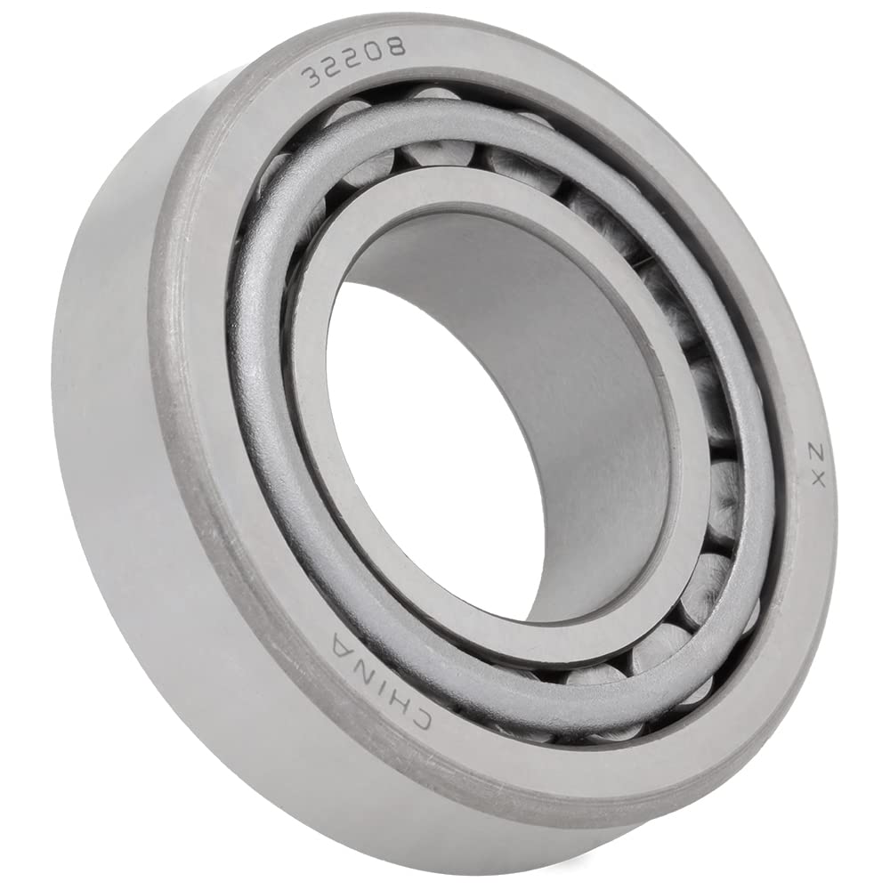 [1-Set] Cone & Race: 32208 Tapered Roller Bearing 1.5748 in x 3.1496 in x 0.9744 in (ID x OD x W) |40 mm x 80 mm x 24.75 mm (ID x OD x W) Premium Wheel, Axle, Transfer Case Output Shaft Bearings