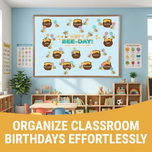 Tableaux d'affichage d'anniversaire pour une classe ordonnée Bee