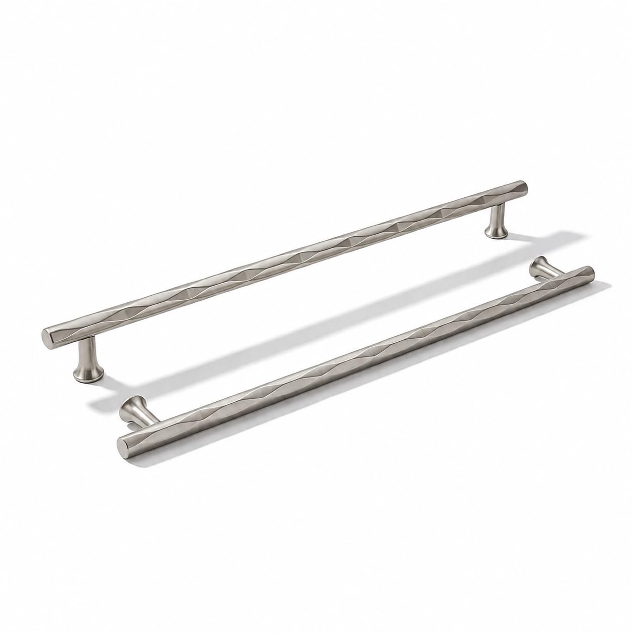 khtumeware Schrankgriffe aus gebürstetem Nickel, robust, solide Griffe ohne Lösen für Küchenschränke, Schränke, Schubladen und Badezimmer, 305 mm, 5 Stück