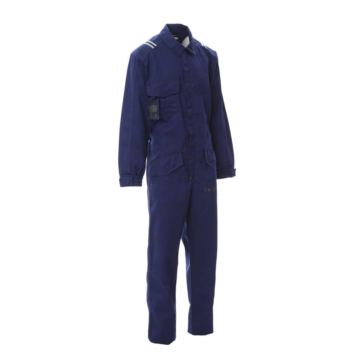 Payper TOTAL-PRO 2.0 Tuta da lavoro uomo cotone antistatico antiacido ignifugo per saldatori Blu Navy (M)
