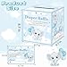 QISOLIY 50 Piece Diaper Raffle Tickets Baby Shower Game Invitations Diaper Raffle Cards Box Set for Baby Shower Gender Reveal Party Supplies Card Box (Baby Elephant)