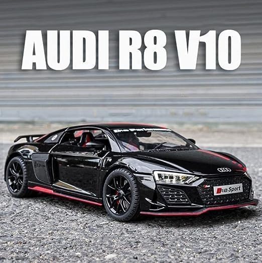 Image of Exclusive 1:24 Auudi R8 V10 Alloy Metal Pullback Toy car Features openable Doors and a Light, Making it a Great Gift for Music Lovers and a Fun Toy for Kids.(Colors as Per Stock)(Auudi R8 V10)