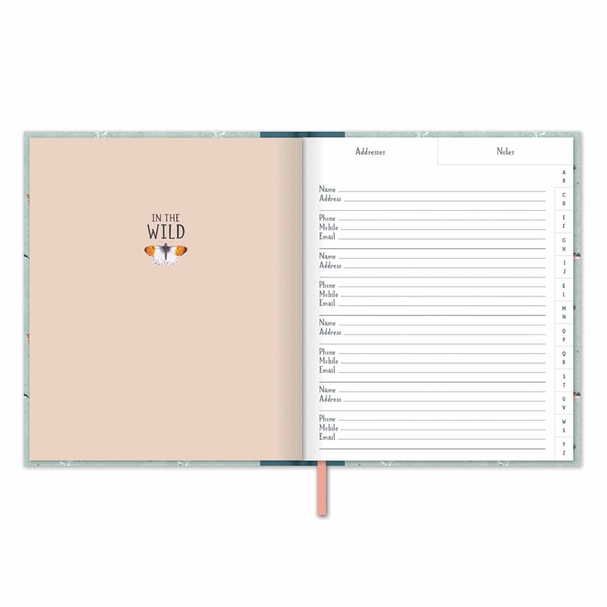 Otter House RSPB Large Address Book - Into The Wild Floral Bird Design - 195 x 232 mm, Multicolor - Image 3
