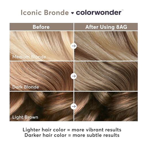 Image of Madison Reed ColorWonder Demi-Permanent Hair Color Kit - 8AG Light Ash Golden Brown (Iconic Bronde) | Blends Grays, Adds Dimension, Ammonia-Free