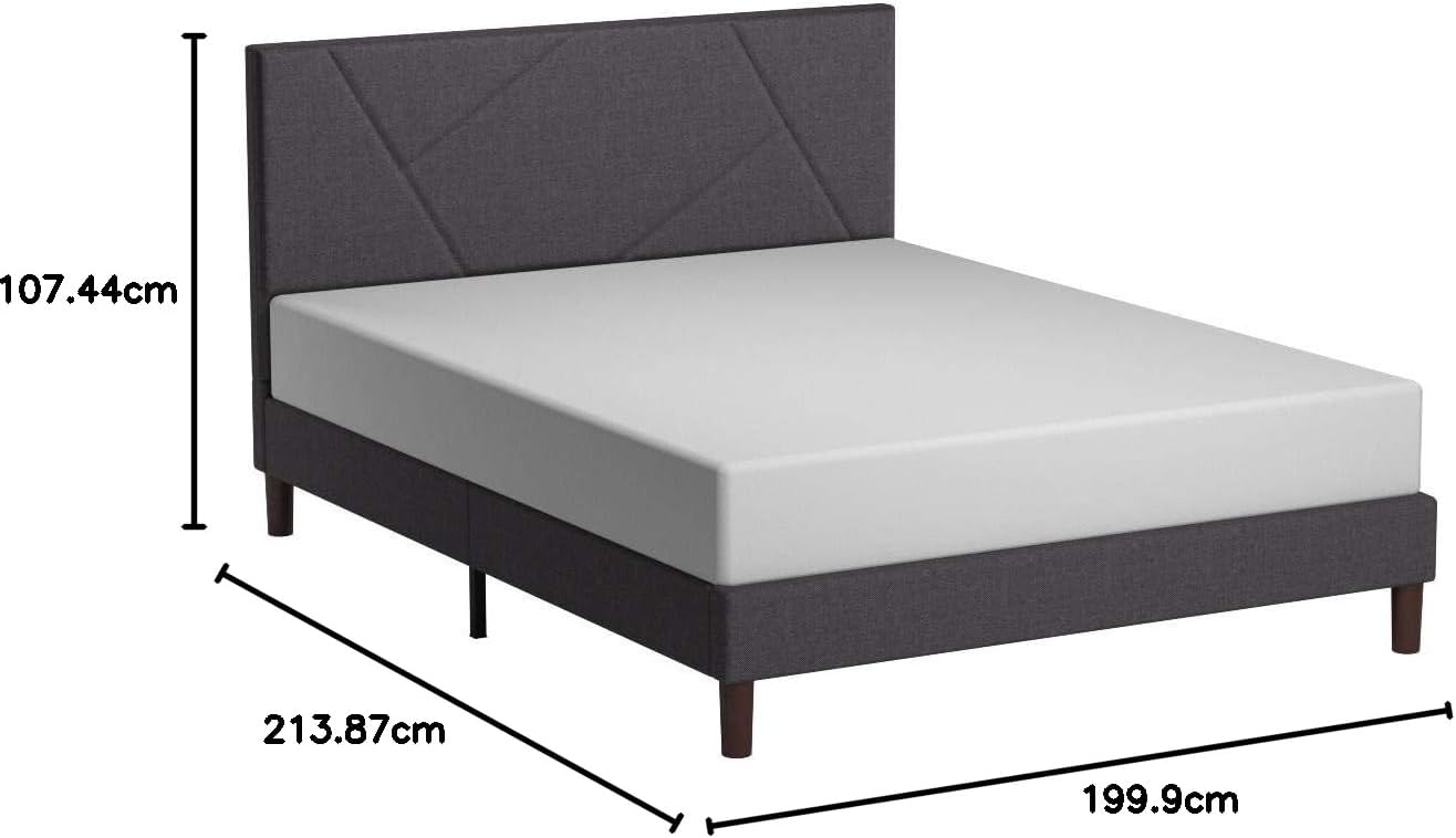 ZINUS Judy Upholstered Platform Bed Frame, Full  10 Inch Green Tea Cooling Gel Memory Foam Mattress / Cooling Gel Foam / Pressure Relieving / CertiPUR-US Certified / Bed-in-a-Box, Full ZINUS Judy Upholstered Platform Bed Frame, Full  10 Inch Green Tea Cooling Gel Memory Foam Mattress / Cooling Gel Foam / Pressure Relieving / CertiPUR-US Certified / Bed-in-a-Box, Full