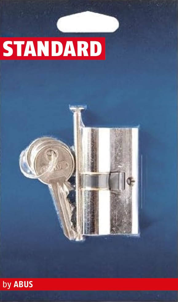 ABUS Profilzylinder Buffo 30/30 - Stiftzylinder, mattvernickelt