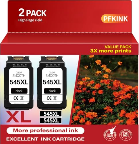 Cartouche PG545 XL noir pour corriger les impressions ternes sur Pixma MG3050