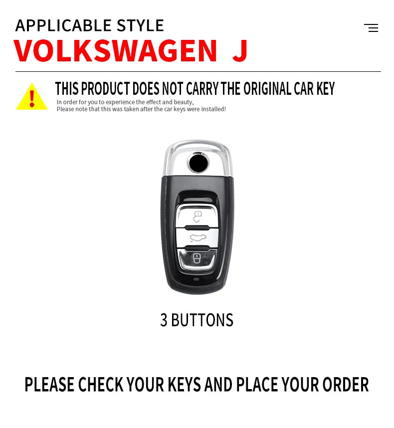 Coque de protection pour clé VW Phideon design élégant et finition mate - 2