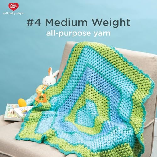 Image of RED HEART E746.9200 Soft Baby Steps Yarn, Solid, Baby Yellow