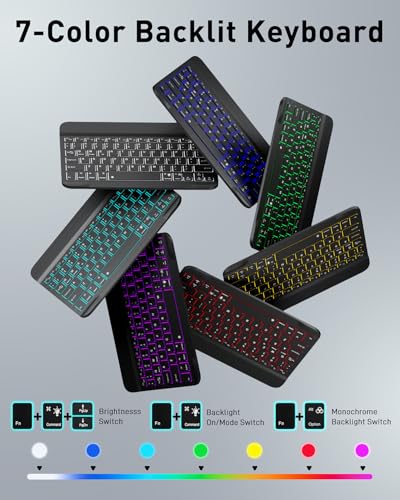 Image of Keyboard Case for Tab A11 / A9 8.7-inch Case with Keyboard Samsung Galaxy Tab A11-2025 A9-2023 Tablet Case with Magic Keyboard Backlit Built-in Pencil Holder with Mouse Black