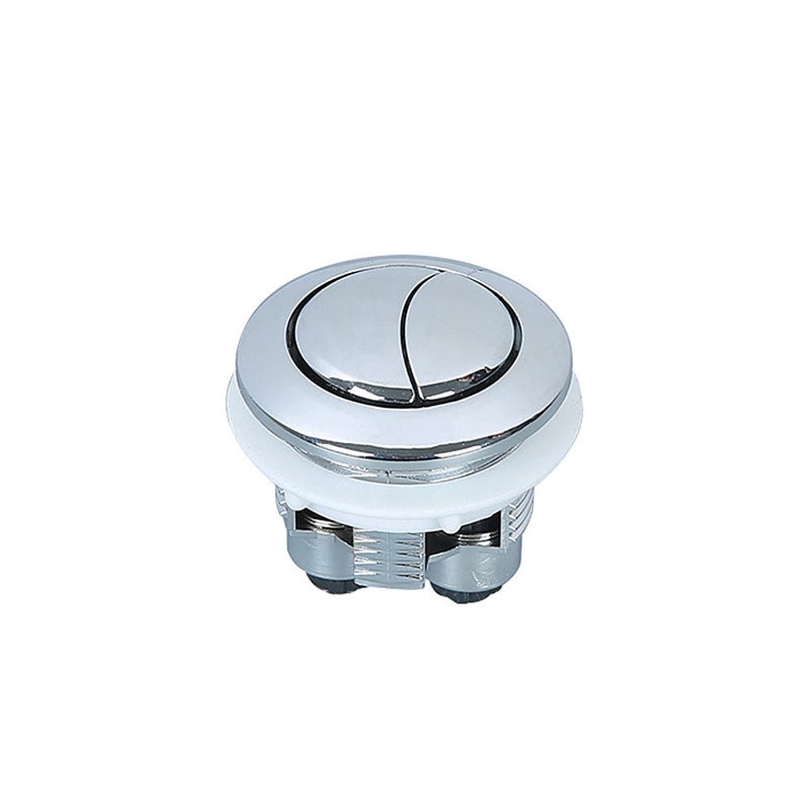 Pulsante di Scarico del WC, Pulsante WC Rotondo Serbatoio 'Acqua WC Pulsante a Doppio Scarico Diametro Installazione 38 mm Diametro Superiore 45 mm, Pulsante Serbatoio WC
