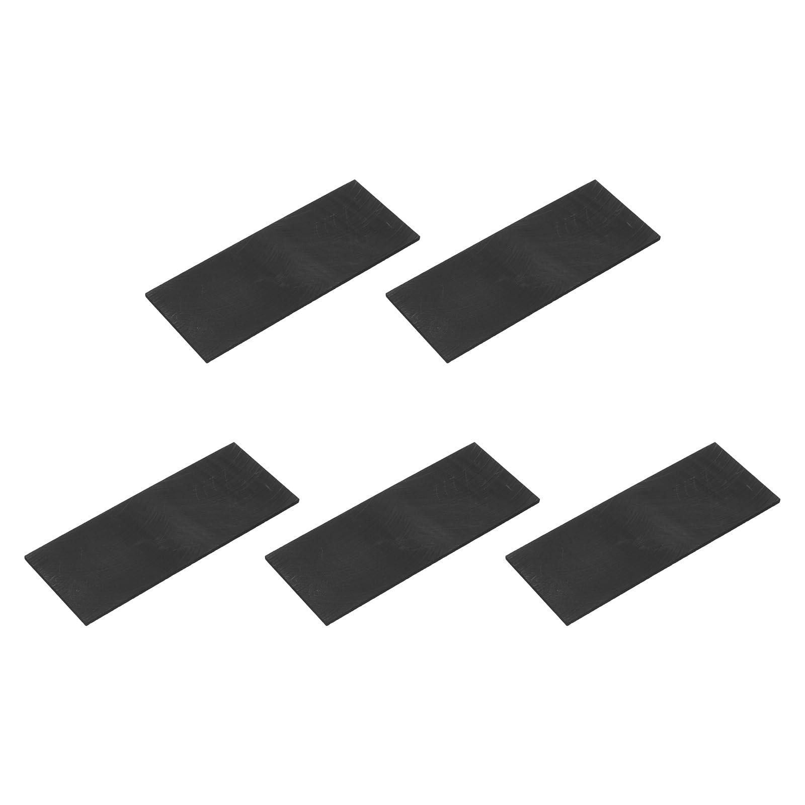 MECCANIXITY Rectangle Graphite Block Disk Ingot High Purity Graphite Electrode Plate Sheet 100x40x2mm for Melting Casting Electrolysis, Pack of 5