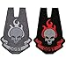 Hook ODST Black Red & Grey Tactical Morale Patch 2PC Bundle Set - 2.5 x 3.5 inch Hook Fastener B320