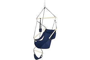 Upgraded Airchair Hanging Sky Chair Hammock Swing Seat - Supreme Comfort for Indoor/Outdoor Relaxation