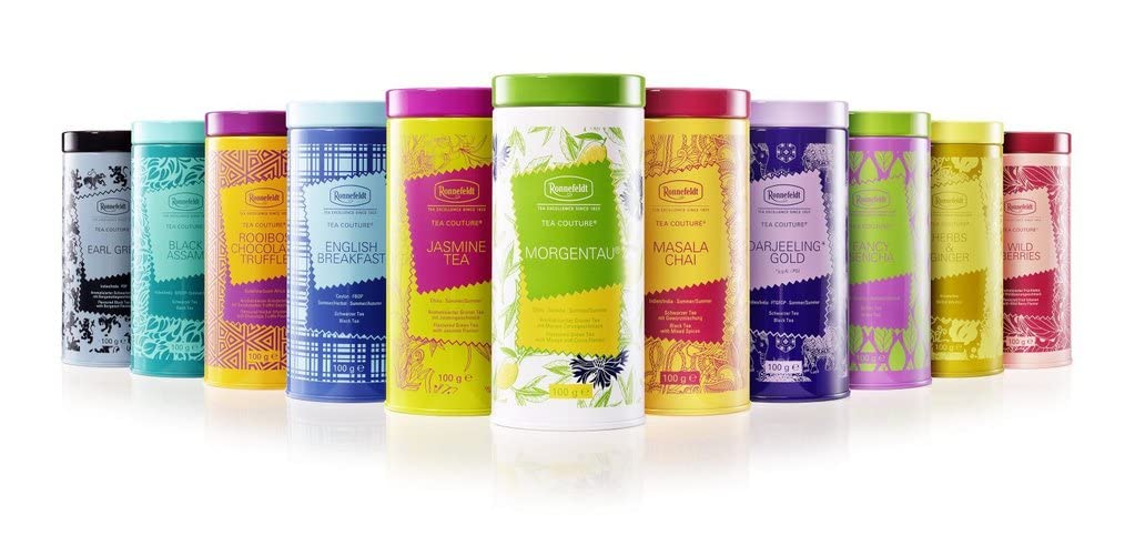Ronnefeldt Tea Couture aromatyzowana czarna herbata sypka, Earl Grey, 100 g, ilość: 8 sztuk