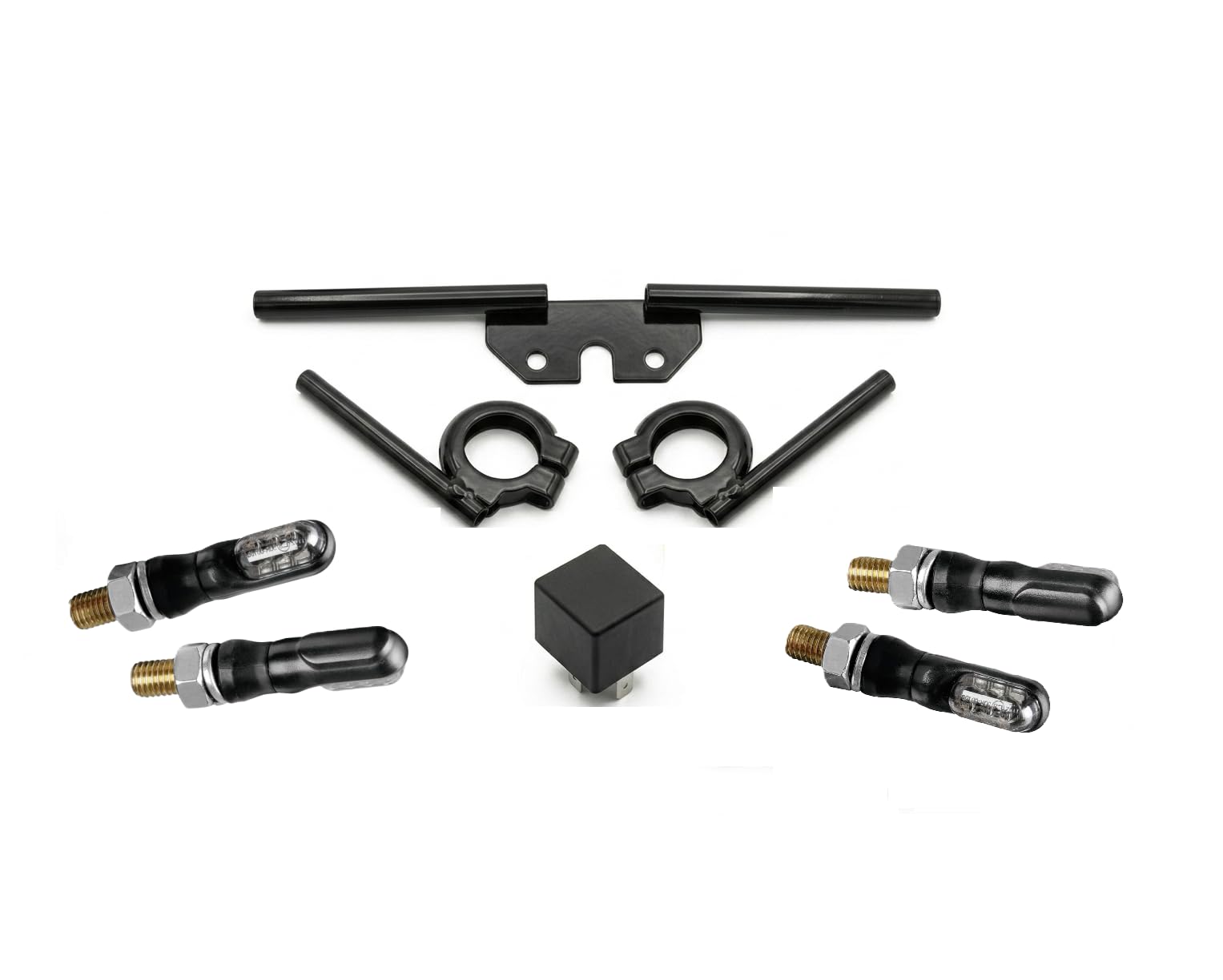 Simson LED Blinker Set S50 S51 S70 – Komplettset mit ECE-R50, Metallhalter