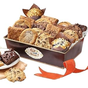 Broadway Basketeers Get Well Soon Gift Basket for Women, Men, Kids, Feel Better Cookies & Brownies Gifts for After Surgery