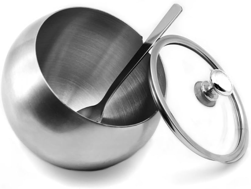 Ensemble de lait et sucre en acier inoxydable, petit pot à sucre avec