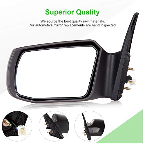 Scitoo Door Mirrors, Fit For Nissan Exterior Accessories Mirrors Fit 07-11 For Nissan Altima With Power Controlling Non-Telesccoping Non-Folding Features Driver Side #TOP1