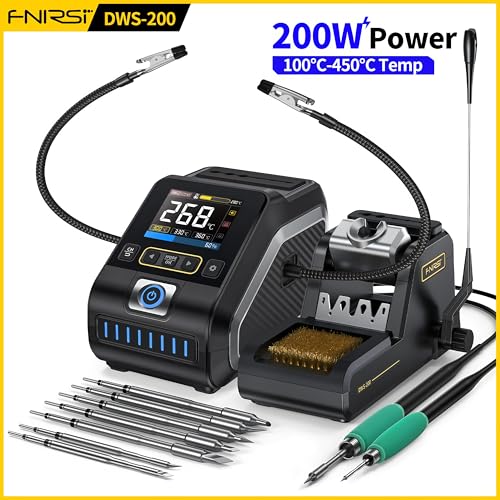 Estación de soldadura FNIRSI DWS-200 para reparar placas en tu taller 8