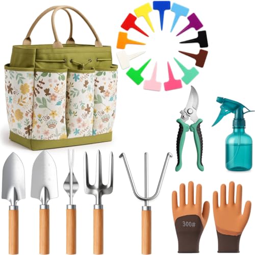 Set de Herramientas de Jardín 10 Piezas con Bolsa Duradera miniatura 1