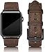 Produktbild PARMPH Lederarmband kompatibel für Apple Watch 42mm(Series 3/2/1) 44mm 45mm 46mm, echtes Leder Retro Vintage Armband kompatibel mit iWatch Series 10 9 8 7 6 5 4 3 2 1 SE Sports & Edition Herren
