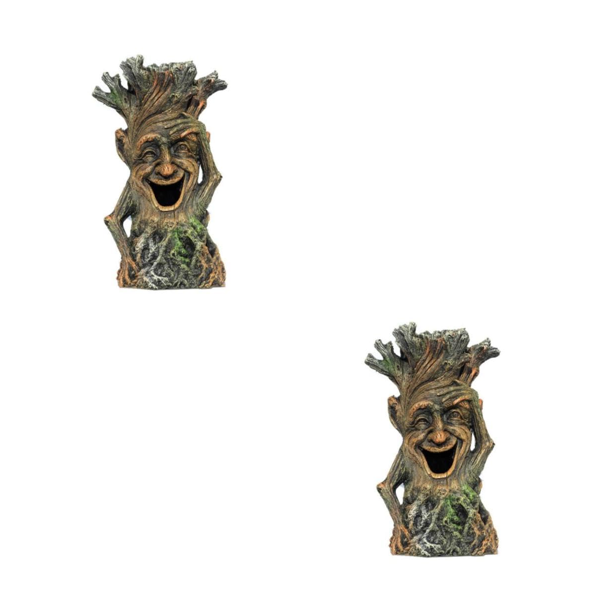 Toyvian 2 Pezzi Decorazione Paesaggistica per Acquari Decorazioni per Tronchi D'acquario Arredamento Piante Tronco Acquario con Acquario Decorazioni per Acquari Resina