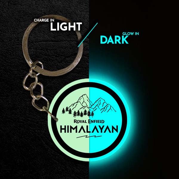 Image of Mi Glow Store Glow in Dark Keychain for Bike Men | Gift for Man | Bike Accessories | Charges in Light Glows in Dark | Key chain for Bike