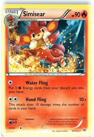 Pokemon - Simisear (24/162) - XY Breakthrough