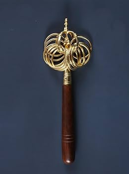 Amazon.co.jp: 密教法具【錫杖】 十二環 錫杖 法杖 禅杖 長さ約