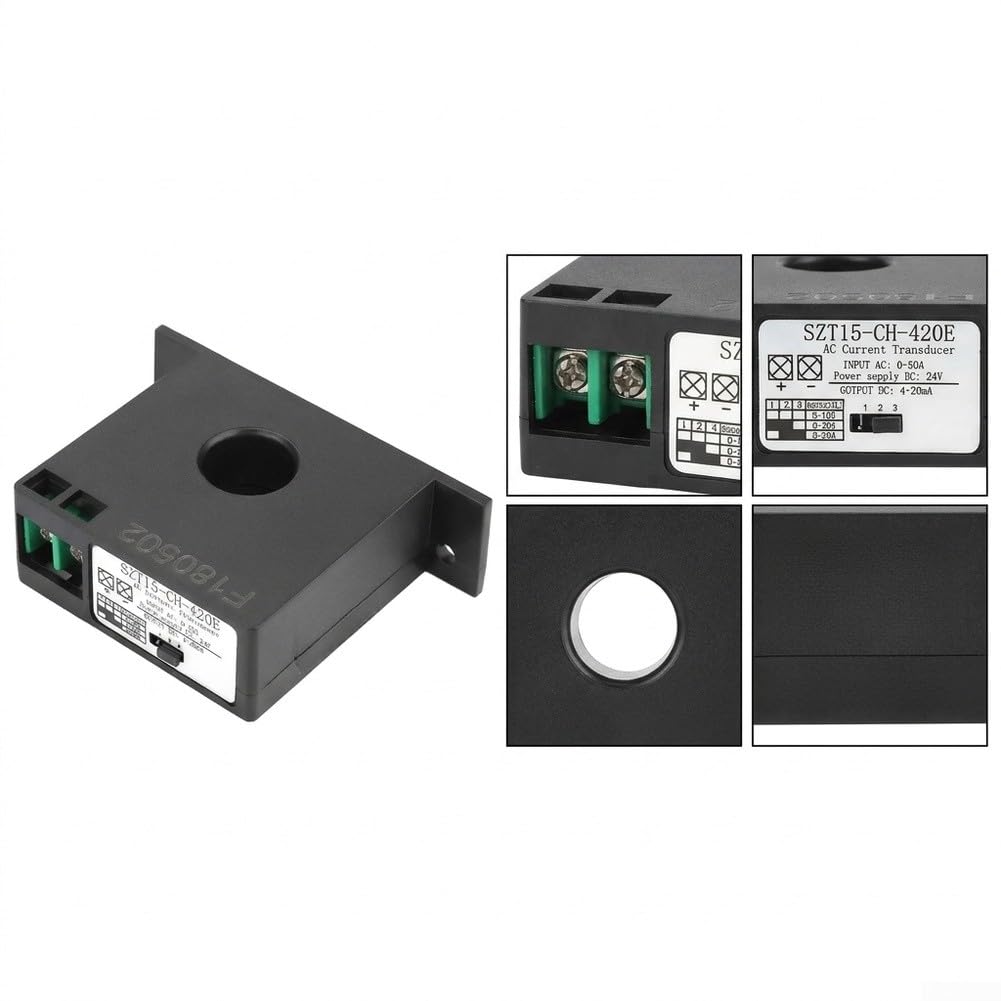 Transductor Corriente AC 50A ABS Autoalimentado Seguro