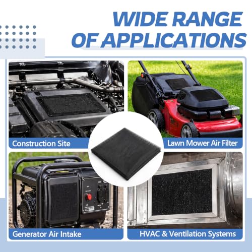 Image of SmoothNovelty 1 Pcs 24''x 24'' Waterproof and Dustproof Prefilter Hydrophobic Mesh Air Filter Fabric, Washable Cut to Fit HVAC Intake Filter, Reusable Polyester Pre Sheet for AC Furnace Vent