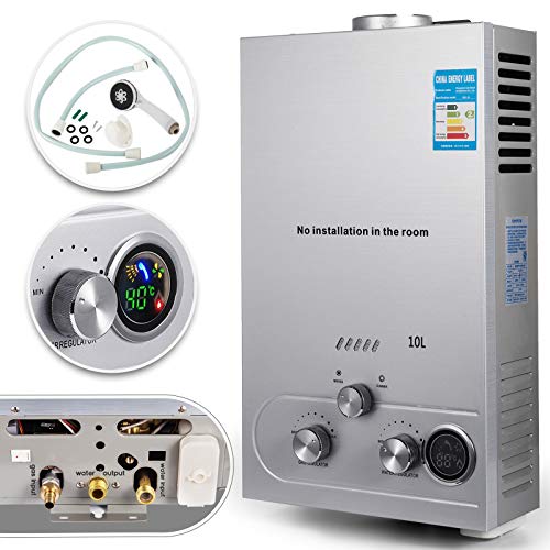 VEVOR Propane Hot Water Heater Tankless Instant Boiler Stainless Steel Liquefied Petroleum Gas