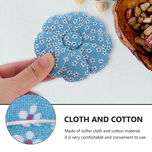 Vicasky Vintage Pillows 2Pcs Emery Pin Cushion Sewing Needle Pincushions Holder Pumpkin Pincushion For Sewing Needle Puncture Pin Cushion Diy Sewing Accessories Blue Tool Wristband #TOP7