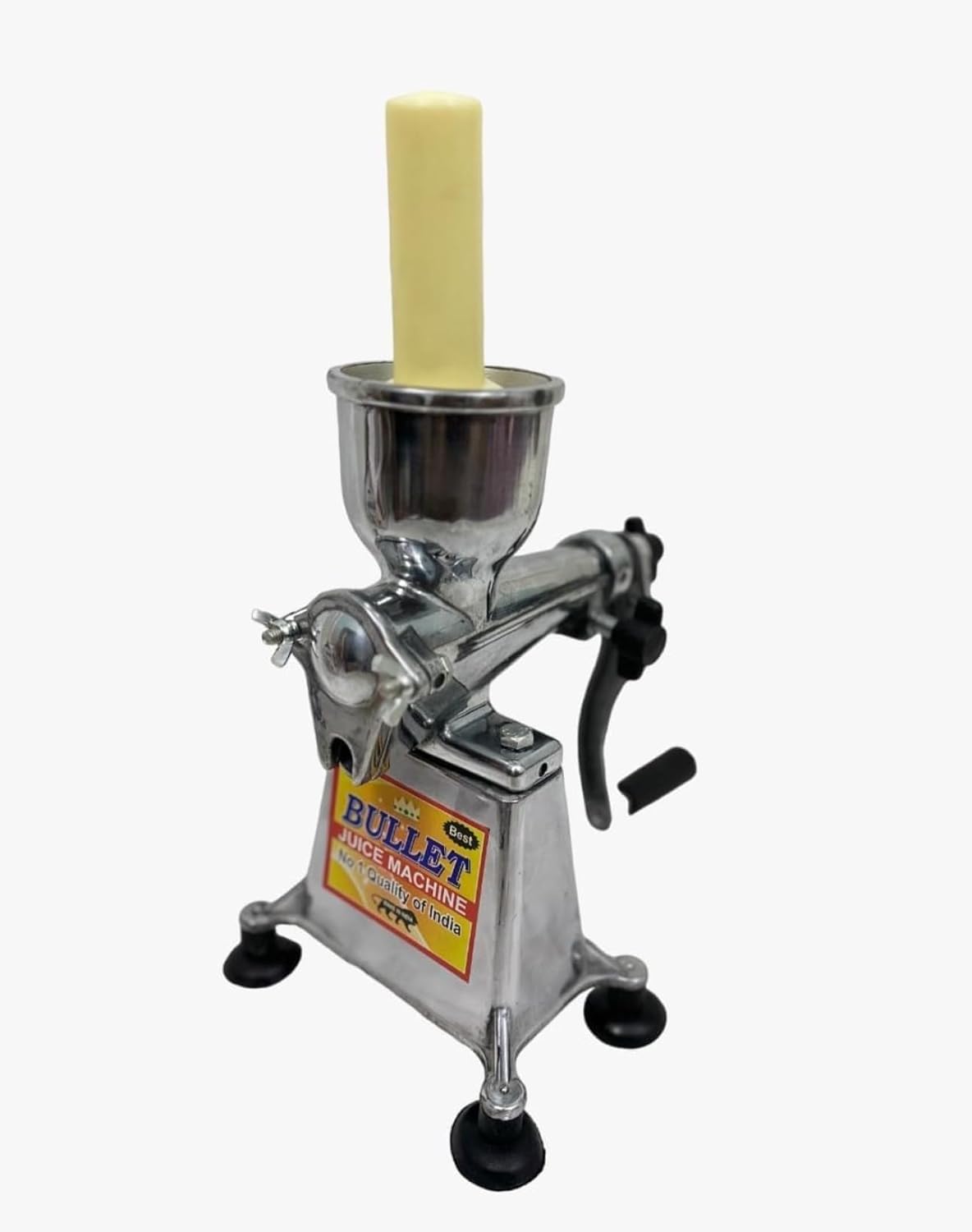 Bullet Aluminum Hand-Crank Juice Machine 15 No. – Manual Juicer for Orange, Mosambi, Pomegranate, and Pineapple – Easy to Use and Durable