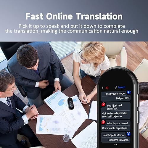 Language Translator Device, Portable Two-Way Instant Translator, Offline Online Voice Photo Translation, 137 Languages Supported, High Accuracy Translator Device for Travel Business Learning (Black) 6 Language Translator Device, Portable Two-Way Instant Translator, Offline Online Voice Photo Translation, 137 Languages Supported, High Accuracy Translator Device for Travel Business Learning (Black) - Image 4