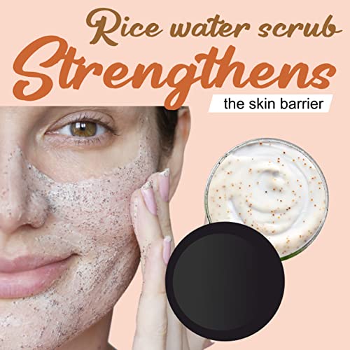 Image of Pink Root Rice Water Scrub For Men & Women Helps in Skin Whitening & Brightening Scrub|Remove Blackheads |Suitable for Daily Skin Care Routine (100g)