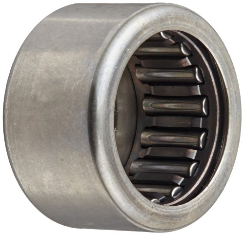 INA BK1412 Needle Roller Bearing, Steel Cage, Closed End, Open, Metric, 14mm ID, 20mm OD, 12mm Width, 16000rpm Maximum Rotational Speed, 1910lbf Static Load Capacity, 1600lbf Dynamic Load Capacity