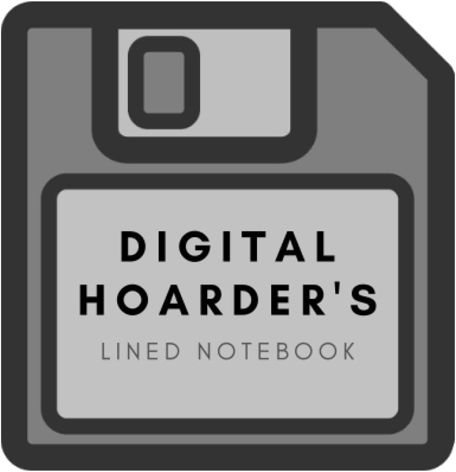 Digital Hoarder's lined notebook: Vintage design