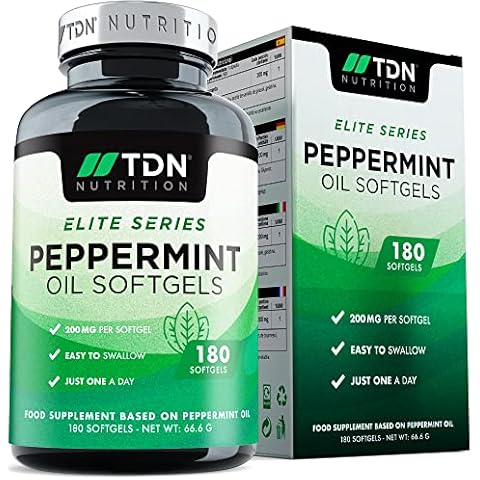 High-Strength 200mg Peppermint Oil Softgels - 3X More Absorption with Protected-Release™ - 61% More Potent with Pure Peppermint Oil - UK Made Cover