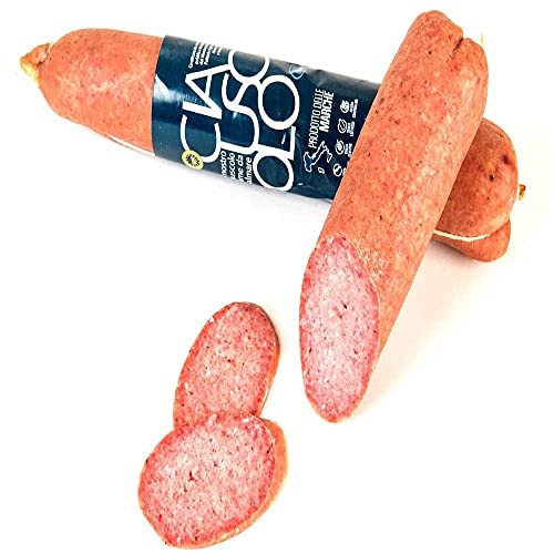 Salame Ciauscolo Igp 600 gr, salami italiano de las Marcas, Corte Marchigiana