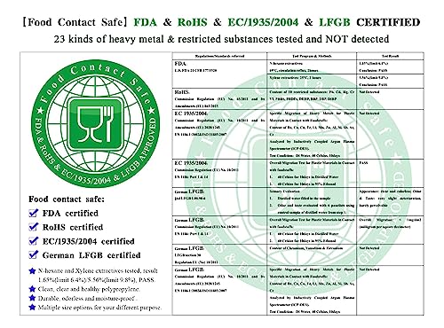 1000 Pezzi 2.5x20cm Buste in Cellophane Adesivi
