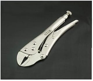 FJZ-FJZ Household multifunctional Pliers, Suitable for Home Repair, Ie Outdoor Industrial Maintenance Pliers, 7-inch Flat Fixed Clamp Pliers Set Let us be More Powerful (Color : Silver, Size : 7 inch)